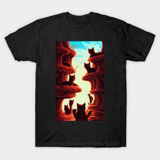 Abandon All Hope Ye Who Enter Kitten Realm T-Shirt